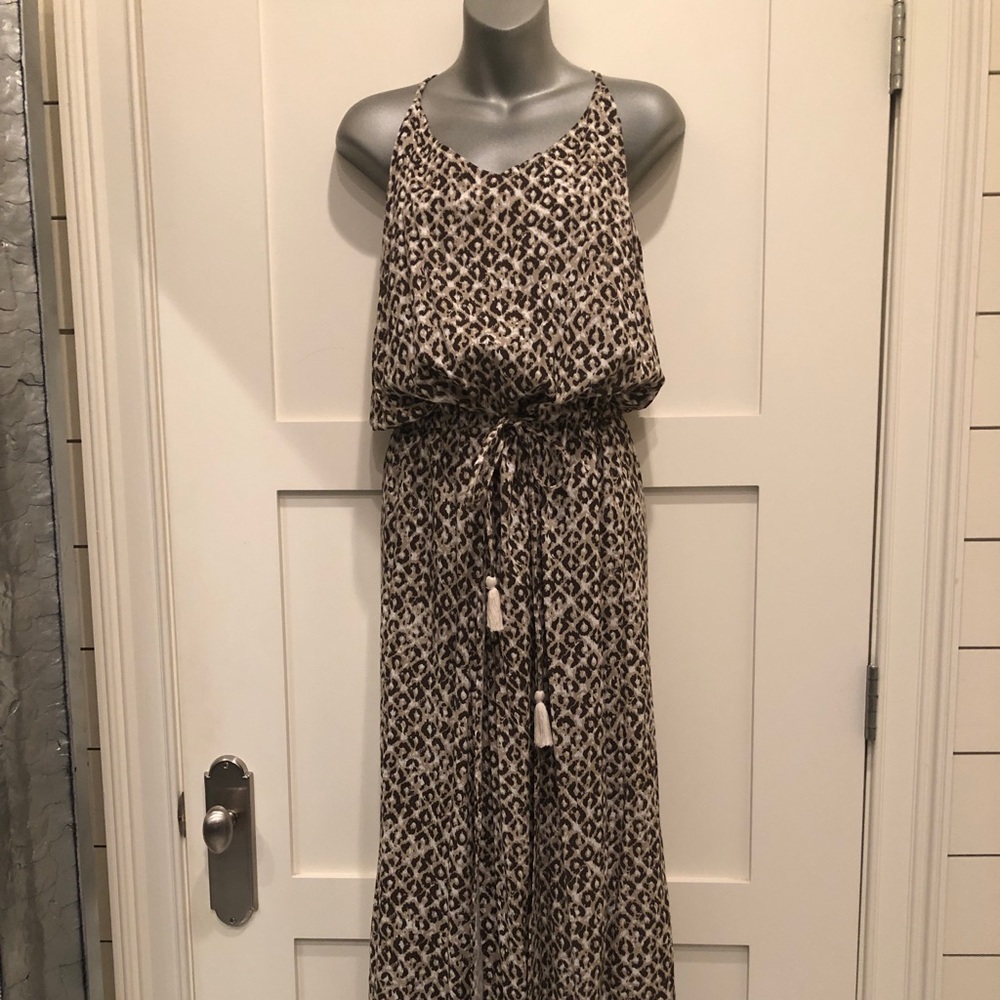 Animal print cotton sundress